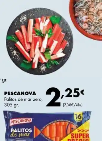 Supermercados Lupa PESCANOVA Palitos de mar zero, 305 gr. oferta