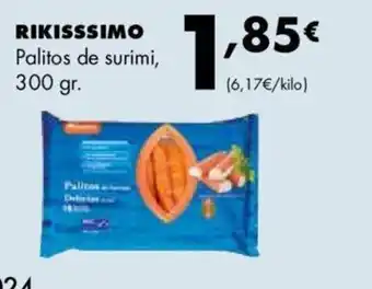 Supermercados Lupa RIKISSSIMO Palitos de surimi, oferta