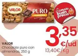 Eroski Valor - chocolate puro con almendras oferta