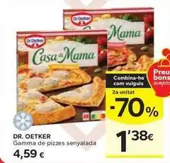 Caprabo Dr oetker - gamma de pizzes senyalada oferta