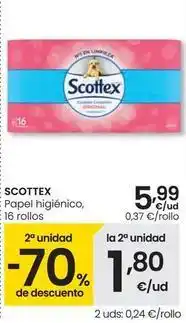 Eroski Scottex - papel higiénico oferta