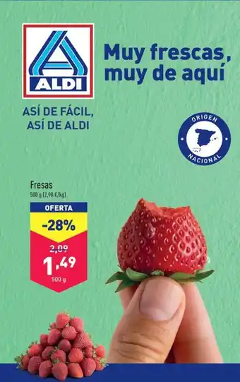 ALDI Fresas oferta