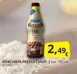 Supermercados MAS Chufi - horchata fresca oferta