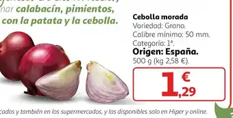 Alcampo Cebolla morada oferta