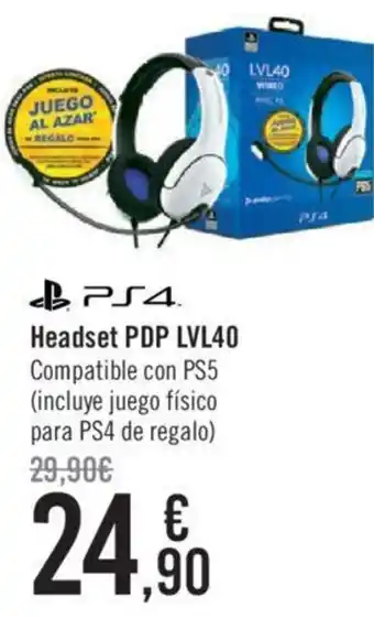 Carrefour ps4 Headset PDP LVL40 oferta
