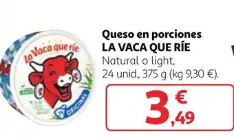 Alcampo Queso en porciones LA VACA QUE RÍE oferta