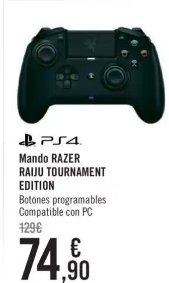 Carrefour PS$ Mando Razer Raiju Tournament Edition oferta