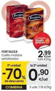 Eroski Fortaleza - cafés molidos senalizados oferta