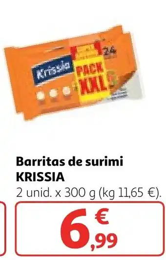 Alcampo Barritas de surimi KRISSIA oferta