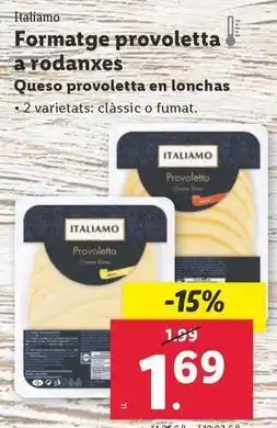 Lidl Italiamo - queso provoletta en lonchas oferta