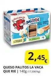 Supermercados MAS La vaca que ríe - queso palitos oferta