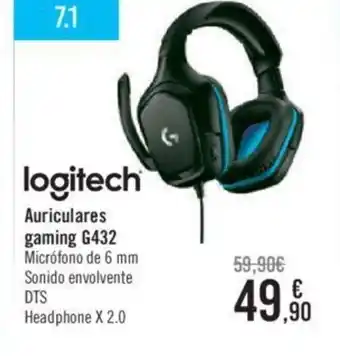 Carrefour Logitech Auriculares gaming G432 oferta