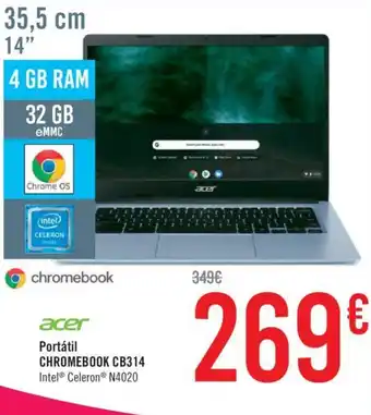 Carrefour Acer Portatil Chromebook CB314 oferta
