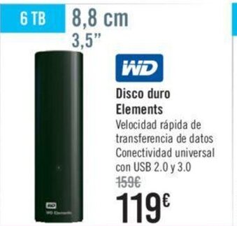 Carrefour Disco duro Elements oferta