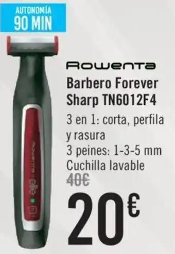 Carrefour Rowenta Barbero Forever Sharp TN6012F4 oferta