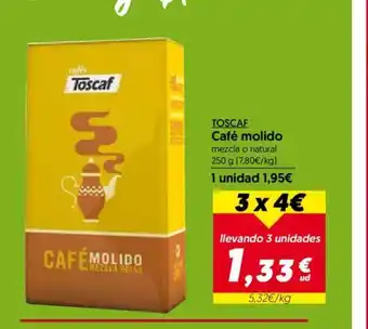 Hiper Usera Toscaf CAFÉMOLIDO oferta