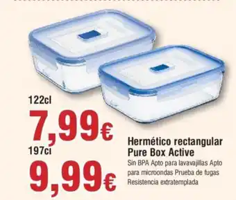 FROIZ Hermético rectangular Pure Box Active oferta