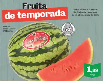 Sorli Síndria sense llavors d'Almeria oferta
