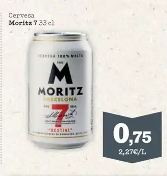 Sorli Cervesa Moritz 7 33 cl oferta