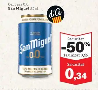 Sorli Cervesa 0,0 San Miguel 33 cl oferta