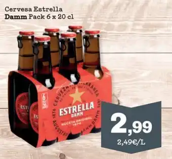 Sorli Cervesa Estrella Damm Pack 6 x 20 cl oferta