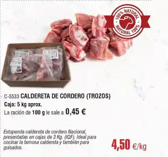 Abordo C-5533 CALDERETA DE CORDERO (TROZOS) oferta