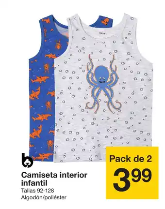 Zeeman Camiseta interior infantil oferta