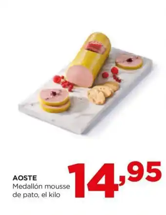 Alimerka AOSTE Medallón mousse de pato, el kilo oferta