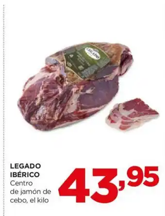 Alimerka LEGADO IBÉRICO Centro de jamón de cebo, el kilo oferta
