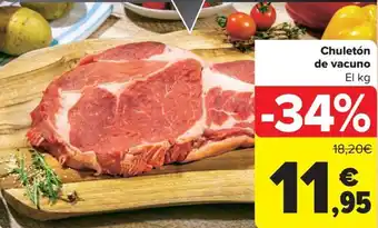 Carrefour Market Chuletón de vacuno oferta