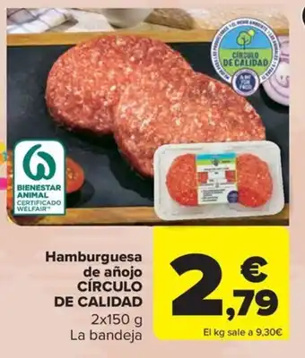 Carrefour Market Hamburguesa de añojo CÍRCULO DE CALIDAD oferta