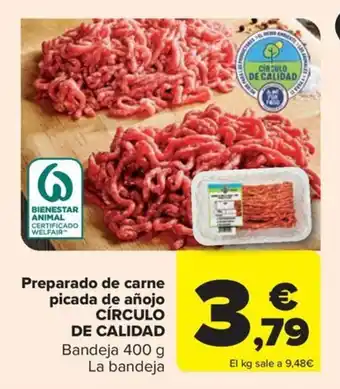 Carrefour Market Preparado de carne picada de añojo CÍRCULO DE CALIDAD oferta
