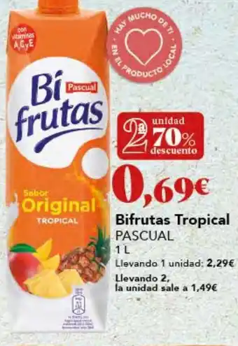 Gadis Bifrutas Tropical PASCUAL oferta