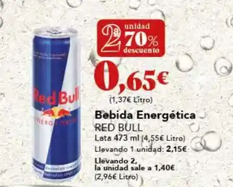 Gadis Bebida Energética RED BULL oferta