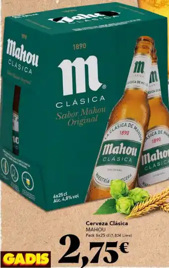 Gadis Cerveza Clásica MAHOU oferta