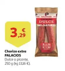 Alcampo Palacios - chorizo extra oferta