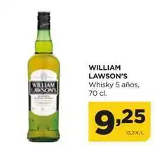 Alimerka William lawson's - whisky 5 anos oferta