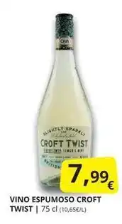 Supermercados MAS Croft twist - vino espumoso oferta