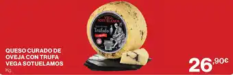 Hipercor QUESO CURADO DE OVEJA CON TRUFA VEGA SOTUELAMOS oferta