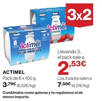 Hipercor ACTIMEL oferta