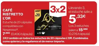 Hipercor CAFÉ RISTRETTO L'OR oferta