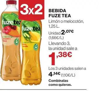 Hipercor BEBIDA FUZE TEA oferta