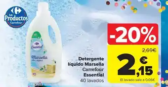 Carrefour Market Detergente líquido Marsella oferta