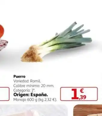Alcampo Puerro oferta
