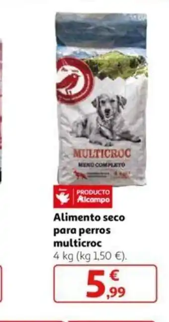 Alcampo Alimento seco para perros multicroc oferta