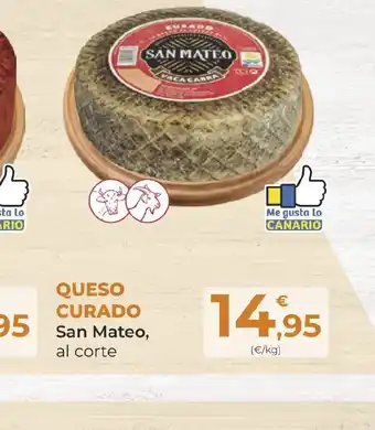 SPAR Gran Canaria QUESO CURADO San Mateo, al corte oferta