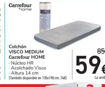 Carrefour Carrefour Home Colchón Visco Medium 14cm oferta