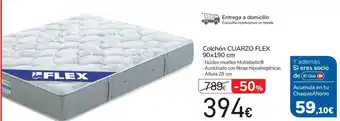Carrefour Colchón Cuarzo Flex 90x190cm oferta