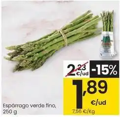 Eroski Esparrago verde fino oferta