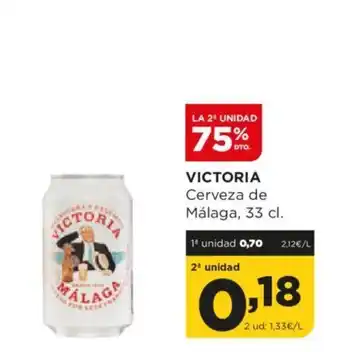 Alimerka VICTORIA Cerveza de Málaga, 33 cl. oferta